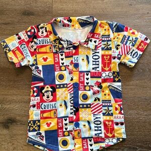 Disney Cruise Nautical Kids Button Down Shirt